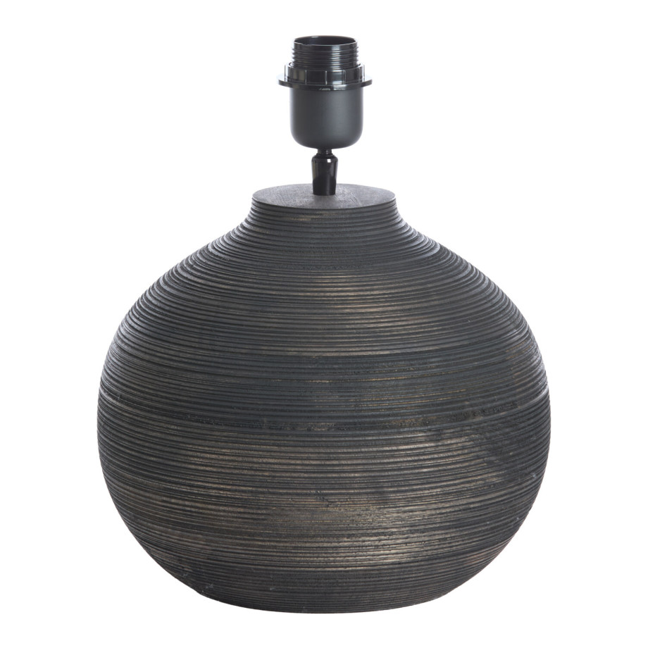 Light & Living Tafellamp 'Khomai' Mangohout, 32cm (excl. kap) afbeelding 