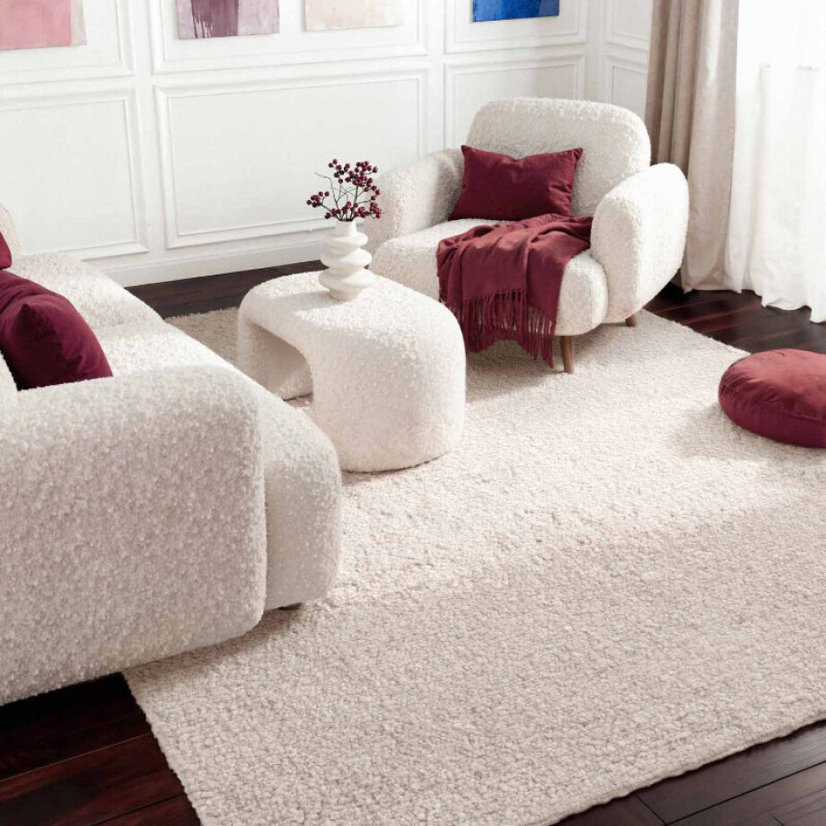 Vloerkleed Portobello Rechthoekig - Crème 290x200cm - Polyester - Dekbed-Discounter.nl afbeelding 