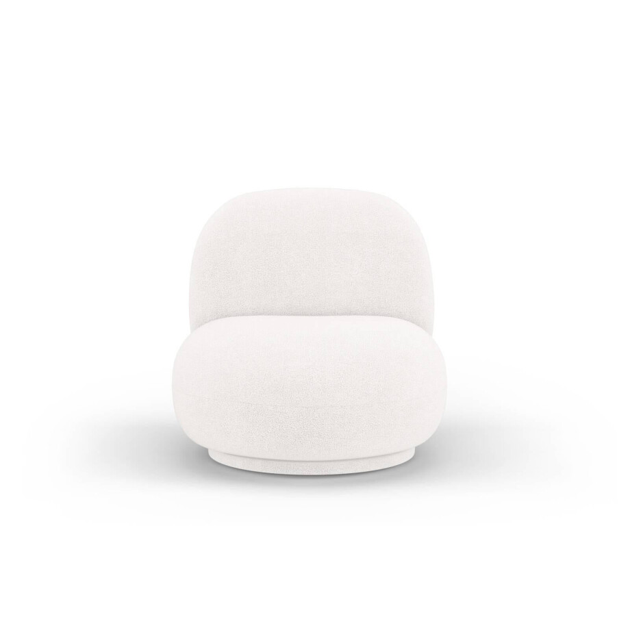 Draaibare fauteuil Chuck bouclé | Micadoni Home afbeelding 1