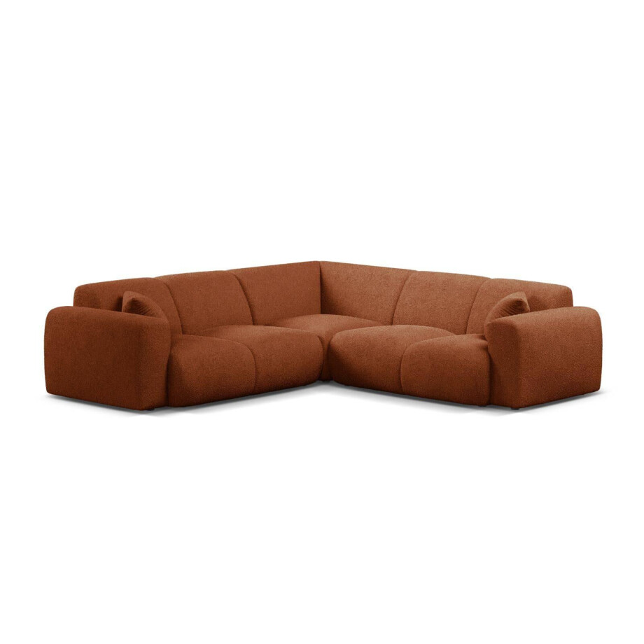 Symmetrische hoekbank Molino bouclé | Micadoni Home Symmetrische hoekbank Molino bouclé | Micadoni Home afbeelding 1