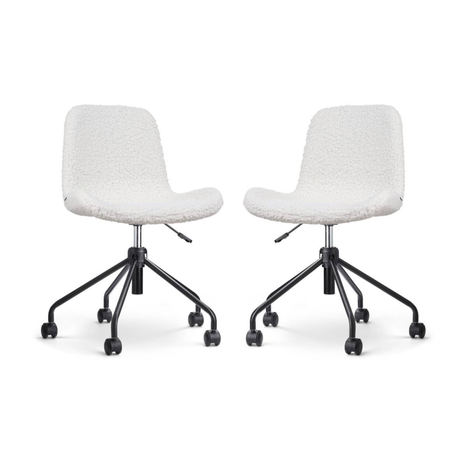 Set van 2 bureaustoelen Nout-Fé teddy | Nolon afbeelding 1