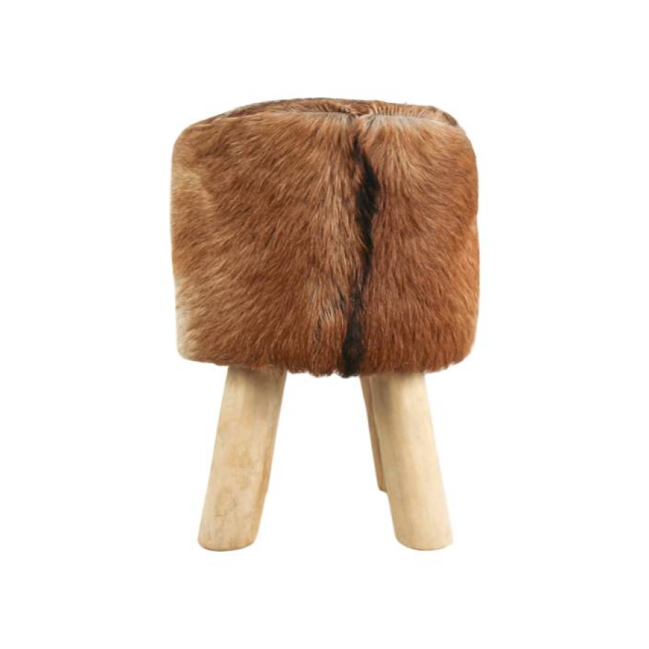 Ronde Kruk Geitenhuid | HSM Collection afbeelding 1