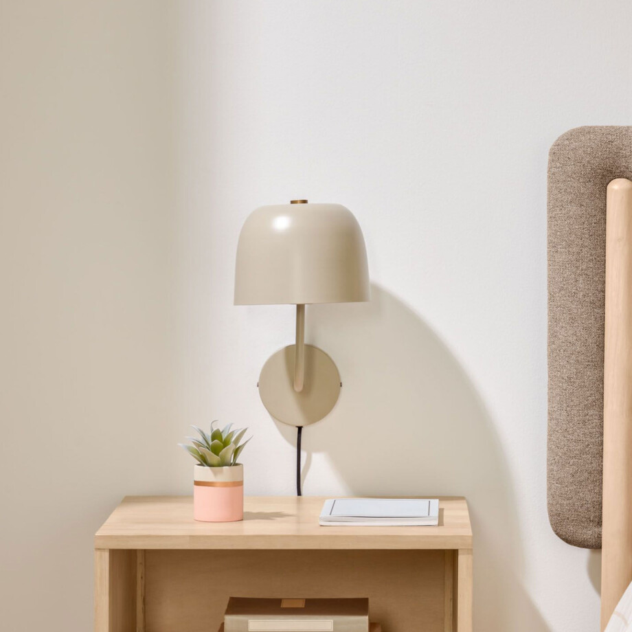 Kave Home Wandlamp 'Alish', kleur Beige afbeelding 1