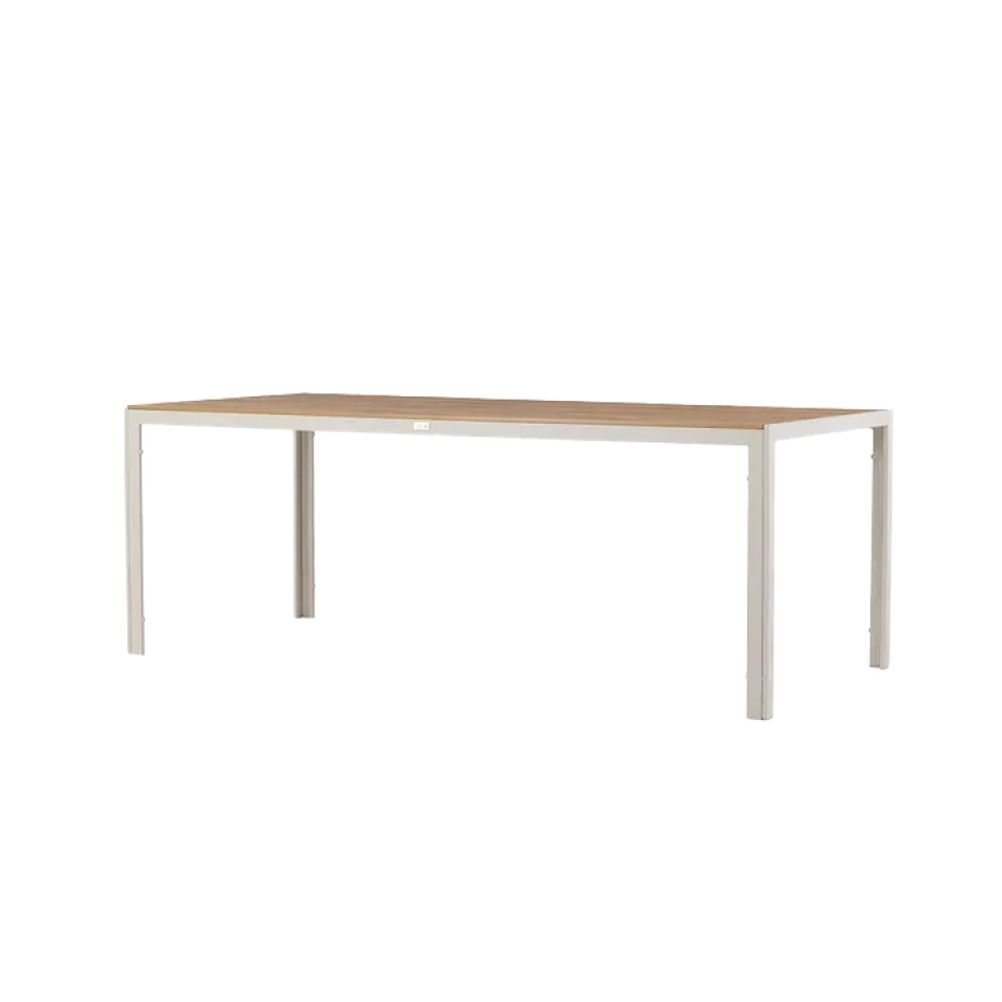 Aaron tuintafel polywood beige - 205 x 90 cm afbeelding 1