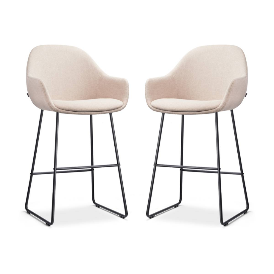 Set van 2 barstoelen Nino-Mae | Nolon Set van 2 barstoelen Nino-Mae | Nolon afbeelding 1