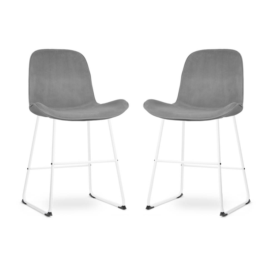 Set van 2 barstoelen Nino-Fé velvet | Nolon afbeelding 1