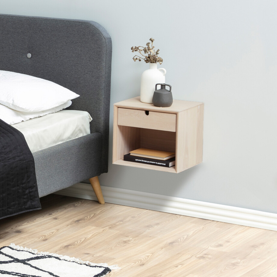 Bendt Nachtkastje 'Mimi' met 1 lade, 33cm Bendt Nachtkastje 'Mimi' met 1 lade, 33cm afbeelding 1