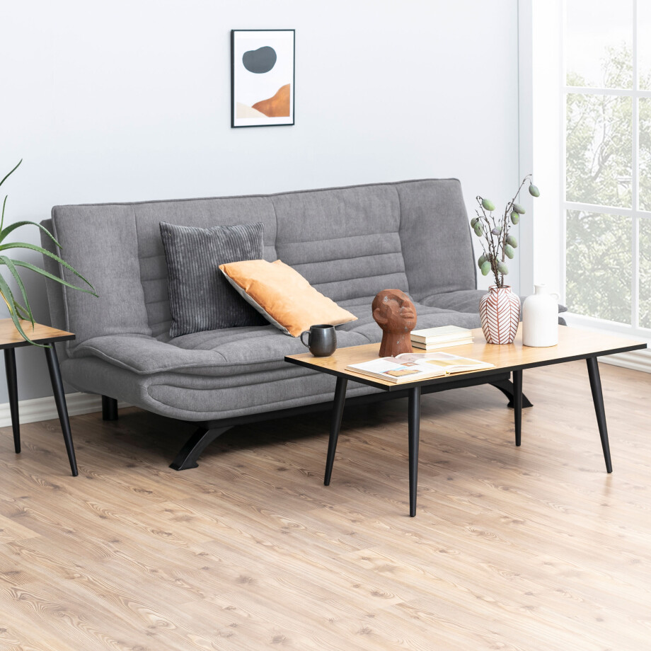 Bendt Slaapbank 'Oliver' kleur lichtgrijs Bendt Slaapbank 'Oliver' kleur lichtgrijs afbeelding 1