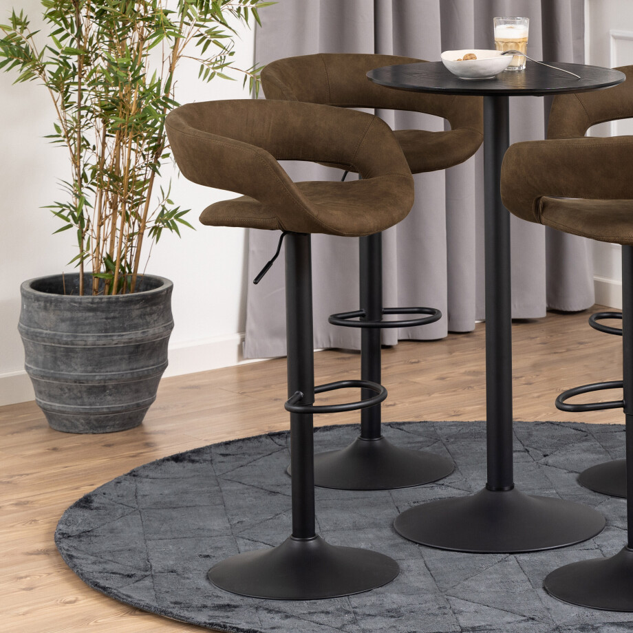 Bendt Barkruk 'Pia' (zithoogte 59-80cm), kleur Bruin afbeelding 1