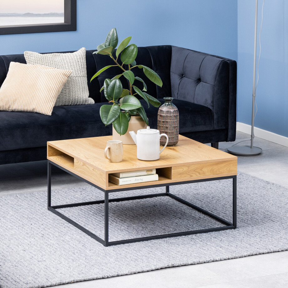 Bendt Salontafel 'Nightingale' EIken, 80 x 80cm, kleur Naturel Bendt Salontafel 'Nightingale' EIken, 80 x 80cm, kleur Naturel afbeelding 1