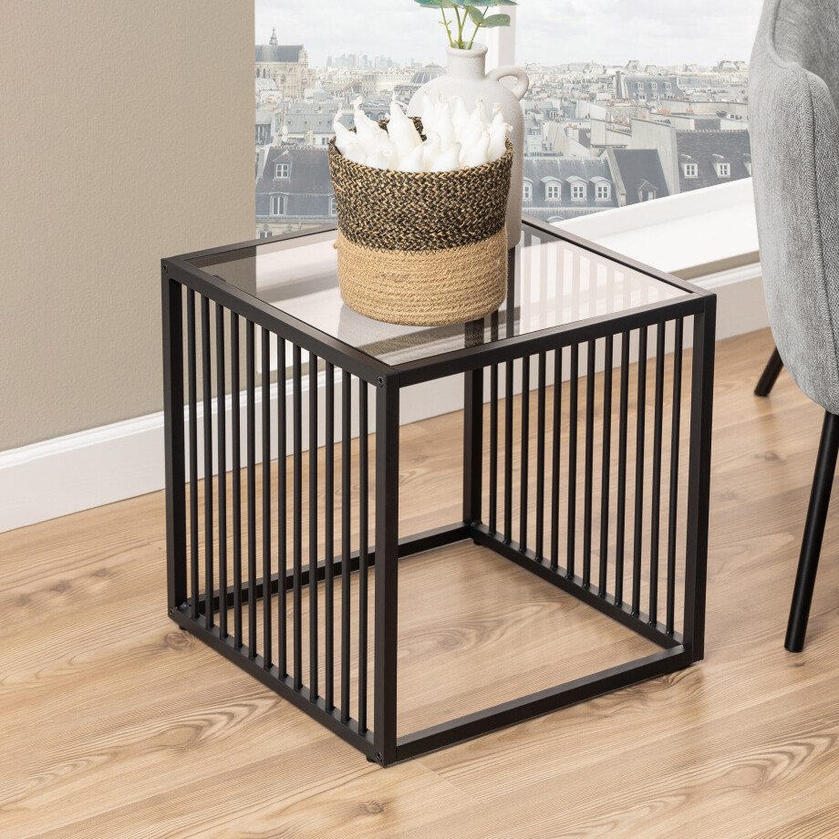 Bendt Bijzettafel 'Esme' Glas, 40 x 40cm afbeelding 1