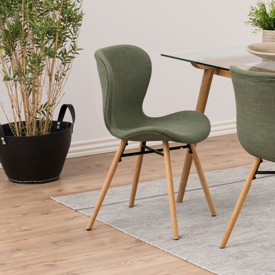 Bendt Eetkamerstoel 'Olle', kleur Groen Bendt Eetkamerstoel 'Olle', kleur Groen afbeelding 1