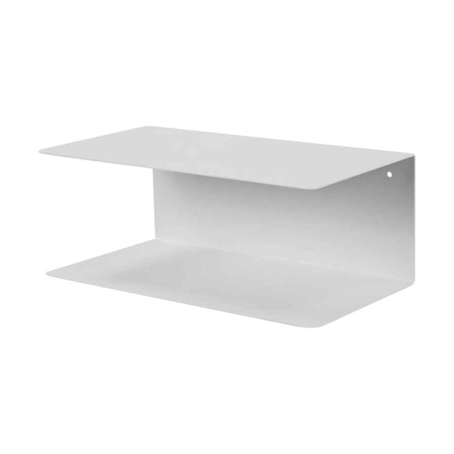 Yara metalen wandplank wit - 35 x 20 cm afbeelding 1