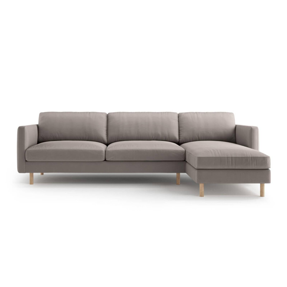 Hoekbank Eden rechts velvet | Micadoni Hoekbank Eden rechts velvet | Micadoni afbeelding 1