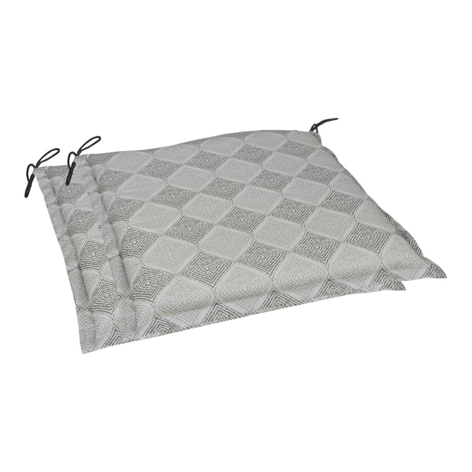 GO-DE Textil Tuinkussen (Set van 2 kussens, Grijs) afbeelding 1