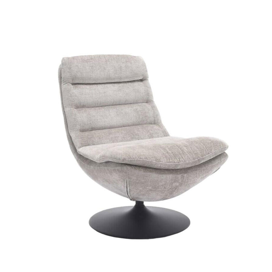 Tower Living Draaifauteuil 'Marano' Chenille, kleur Ice Grey afbeelding 1