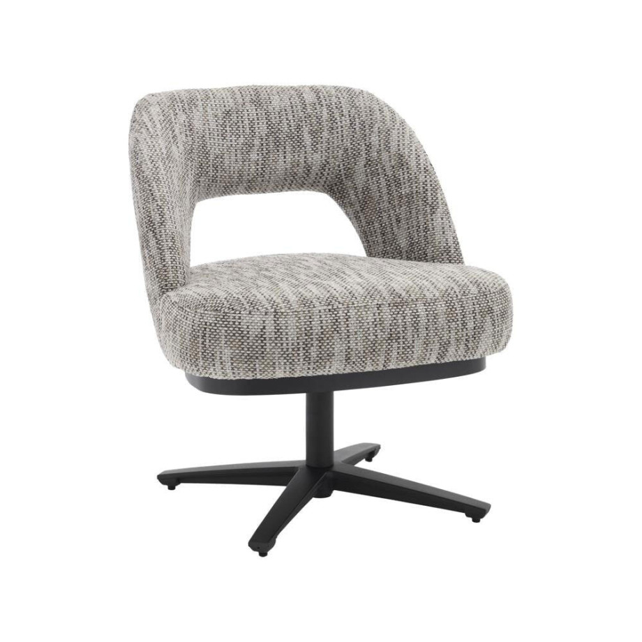 Tower Living Draaifauteuil 'Caldes' kleur Wit/Grijs afbeelding 1