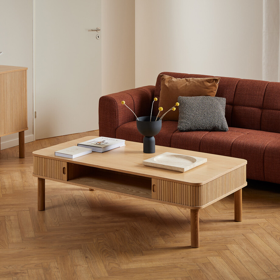 Bendt Salontafel 'Alandria' Eiken, 130 x 70cm Bendt Salontafel 'Alandria' Eiken, 130 x 70cm afbeelding 1