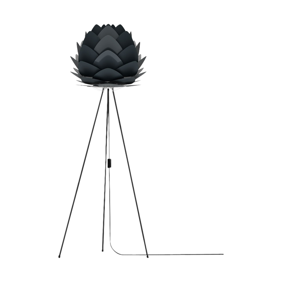 Aluvia Medium vloerlamp anthracite grey - met tripod zwart - Ø 59 cm afbeelding 1