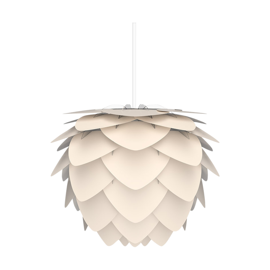 Aluvia Mini hanglamp pearl white - met koordset wit - Ø 40 cm afbeelding 1