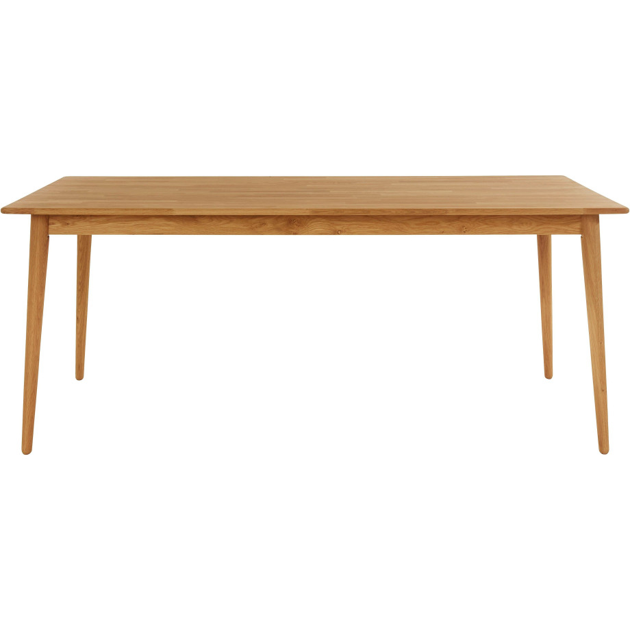 andas Eettafel Toarp Massief eikenhout eettafel in Scandi look, FSC-gecertificeerd afbeelding 1