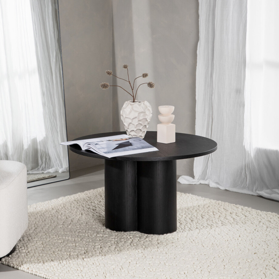 Nohr Ronde Salontafel 'Anh' 80cm, kleur Zwart afbeelding 1
