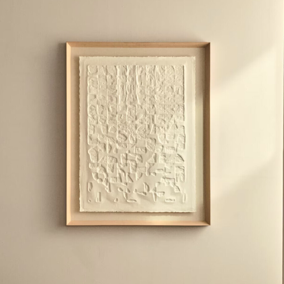 Kave Home Schilderij 'Annia' Papier Maché, 90 x 70cm afbeelding 1