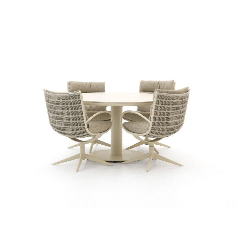 Apple Bee Camp Bay/Melville ø 140cm dining tuinset 5-delig draaibaar - Laagste prijsgarantie! Apple Bee Camp Bay/Melville ø 140cm dining tuinset 5-delig draaibaar - Laagste prijsgarantie! afbeelding 1