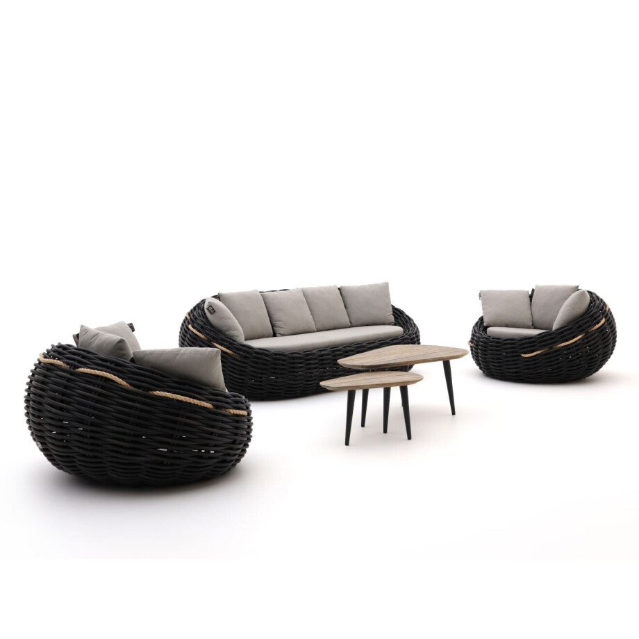Apple Bee Cocoon/ROUGH-K stoel-bank loungeset 5-delig - Laagste prijsgarantie! afbeelding 1