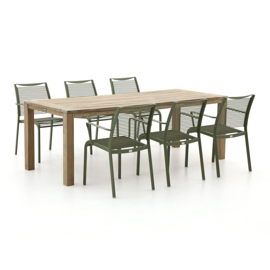 Apple Bee Hawaii/ROUGH-S 220cm dining tuinset 7-delig stapelbaar - Laagste prijsgarantie! Apple Bee Hawaii/ROUGH-S 220cm dining tuinset 7-delig stapelbaar - Laagste prijsgarantie! afbeelding 1