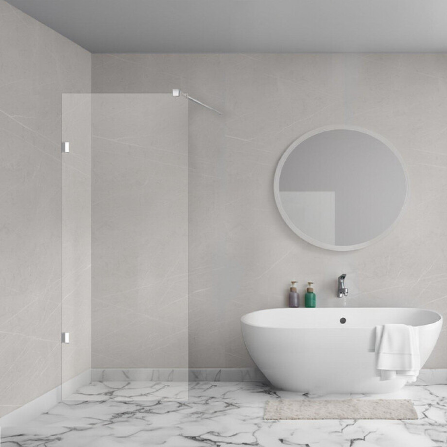 Aqua Vista Galatina Zijwand - 90x200cm - excl. montageset - helder glas R-GS-LX-P90 Aqua Vista Galatina Zijwand - 90x200cm - excl. montageset - helder glas R-GS-LX-P90 afbeelding 1