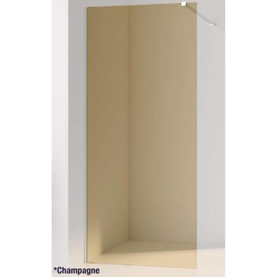 Aqua Vista losse glasplaat - 140x200cm - rookglas - champagne (brons) R-GS-2120-140-CG afbeelding 1