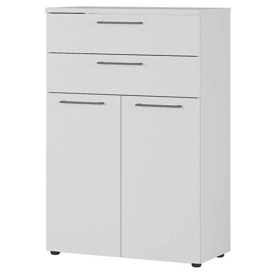 Boekenkast Agenda M 120 cm hoog in lichtgrijs afbeelding 1