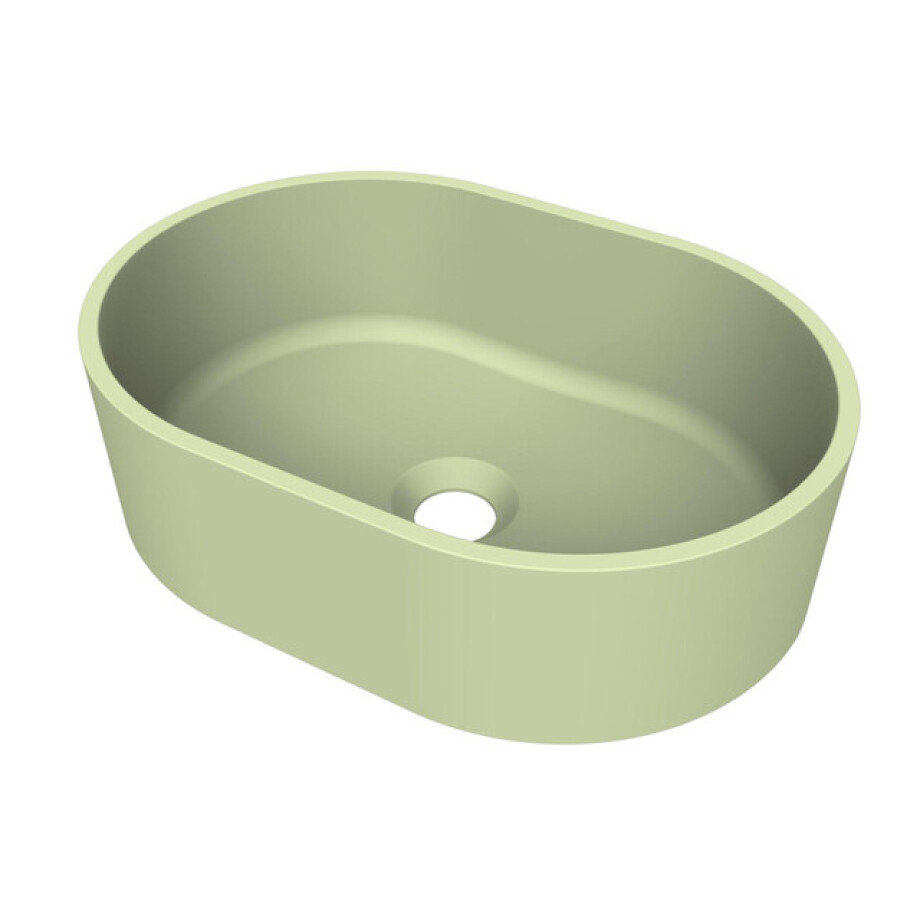Arcqua Case waskom - ovaal - 40x28cm - mat pastel groen WAS709134 afbeelding 1
