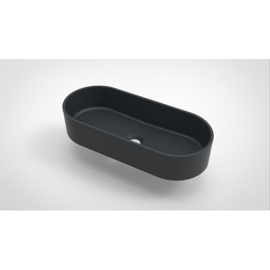 Arcqua Case waskom ovaal 60x26cm mat antraciet WAS462260 afbeelding 1