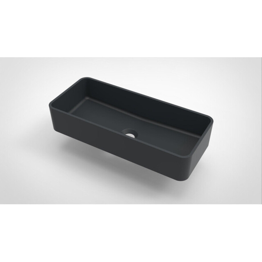 Arcqua Case waskom rechthoek 60x26cm mat antraciet WAS461420 afbeelding 1