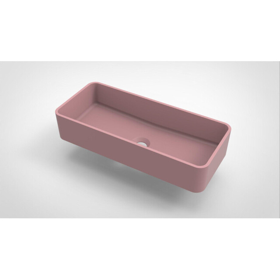 Arcqua Case waskom rechthoek 60x26cm mat roze WAS404050 afbeelding 1