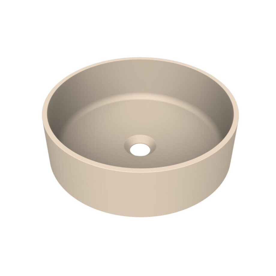 Arcqua Case waskom - rond - 40cm - mat zand WAS552342 afbeelding 1