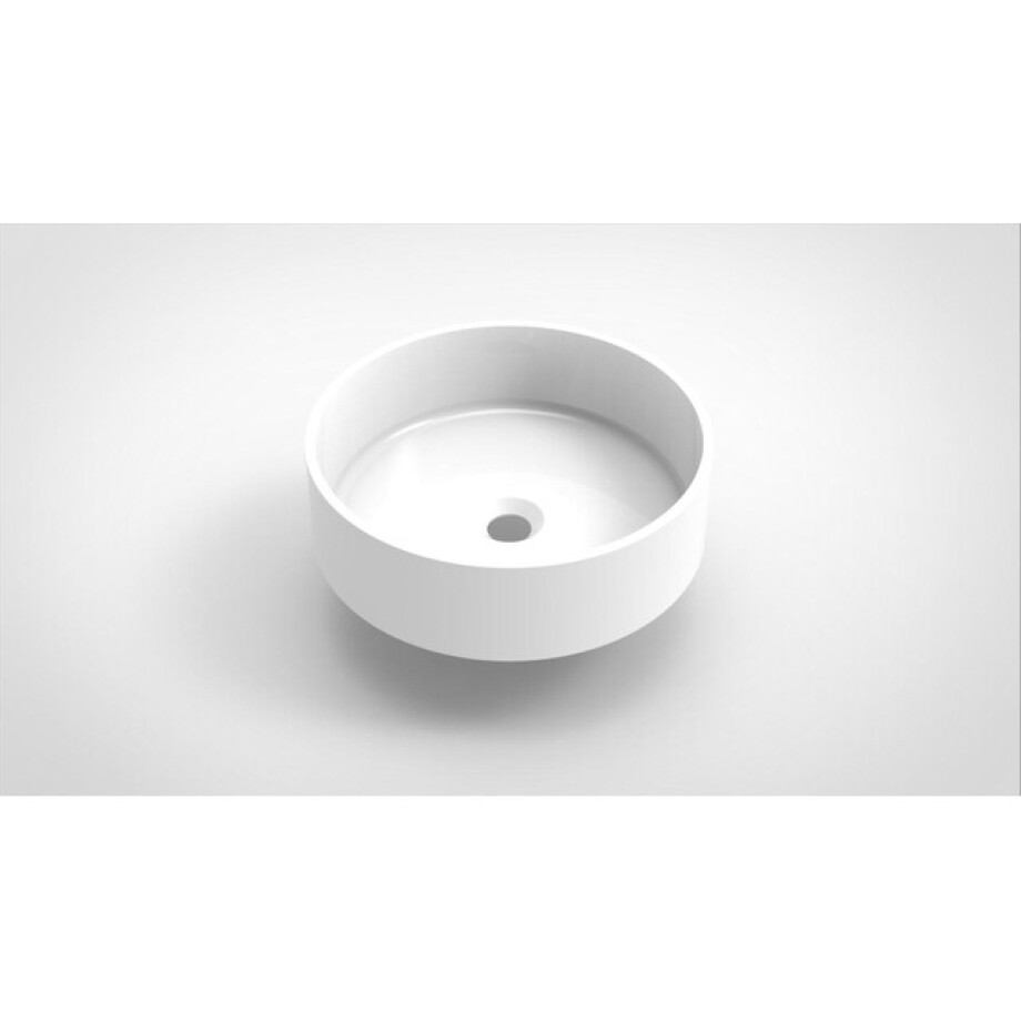 Arcqua Case waskom rond 40x40cm glans wit WAS104252 afbeelding 1