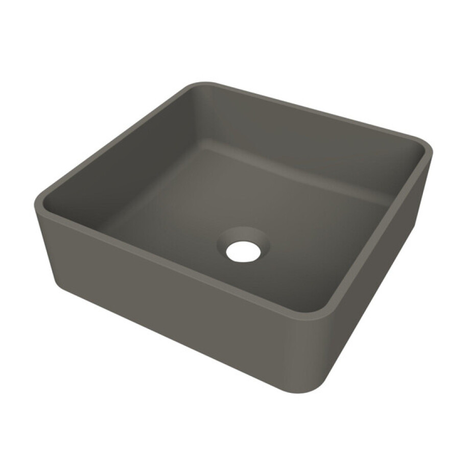 Arcqua Case waskom - vierkant - 37x37cm - mat quartz grijs WAS658941 Arcqua Case waskom - vierkant - 37x37cm - mat quartz grijs WAS658941 afbeelding 1