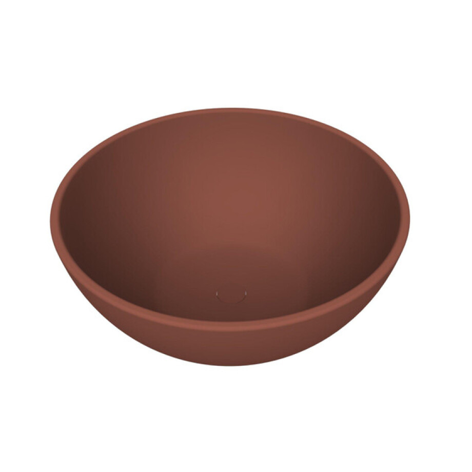 Arcqua Prince waskom - opbouw - rond - 38cm - mat terracotta WAS756438 afbeelding 1