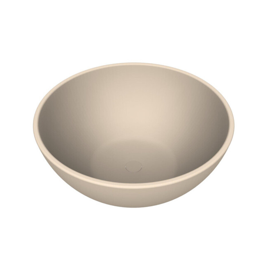 Arcqua Prince waskom - opbouw - rond - 38cm - mat zand WAS554183 afbeelding 1