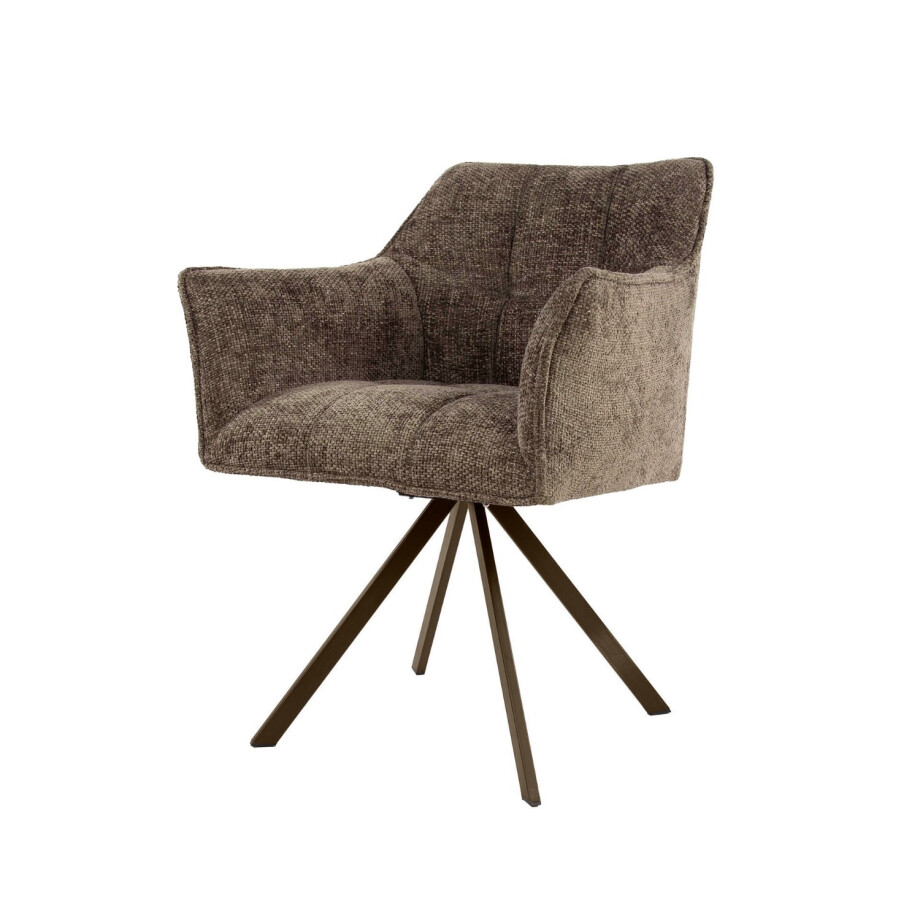 Armstoel Raster draaibaar hoven taupe Armstoel Raster draaibaar hoven taupe afbeelding 1