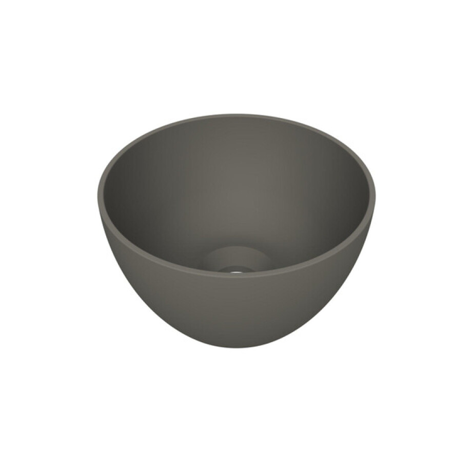 Arqua Olivia Waskom - 22x22cm - rond - opbouw - mat quartz grijs WAS650251 Arqua Olivia Waskom - 22x22cm - rond - opbouw - mat quartz grijs WAS650251 afbeelding 1