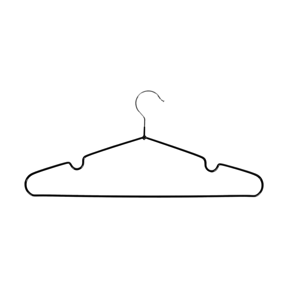 Esmee kledinghangers zwart - set van 10 Esmee kledinghangers zwart - set van 10 afbeelding 1