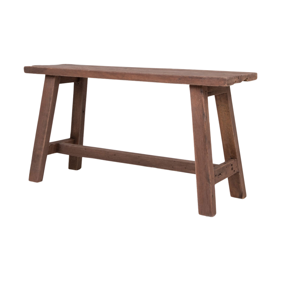 Jules teakhouten bankje - 90 x 25 cm Jules teakhouten bankje - 90 x 25 cm afbeelding 1