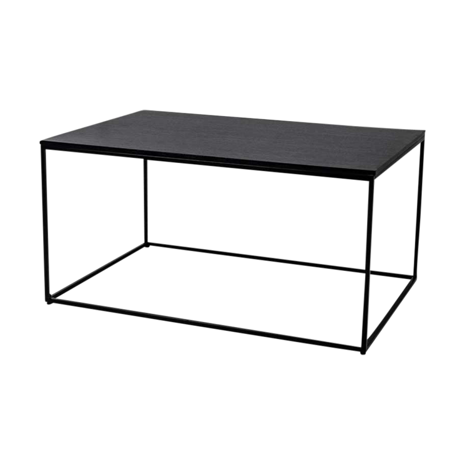 Karen houten salontafel zwart - 90 x 60 cm afbeelding 1