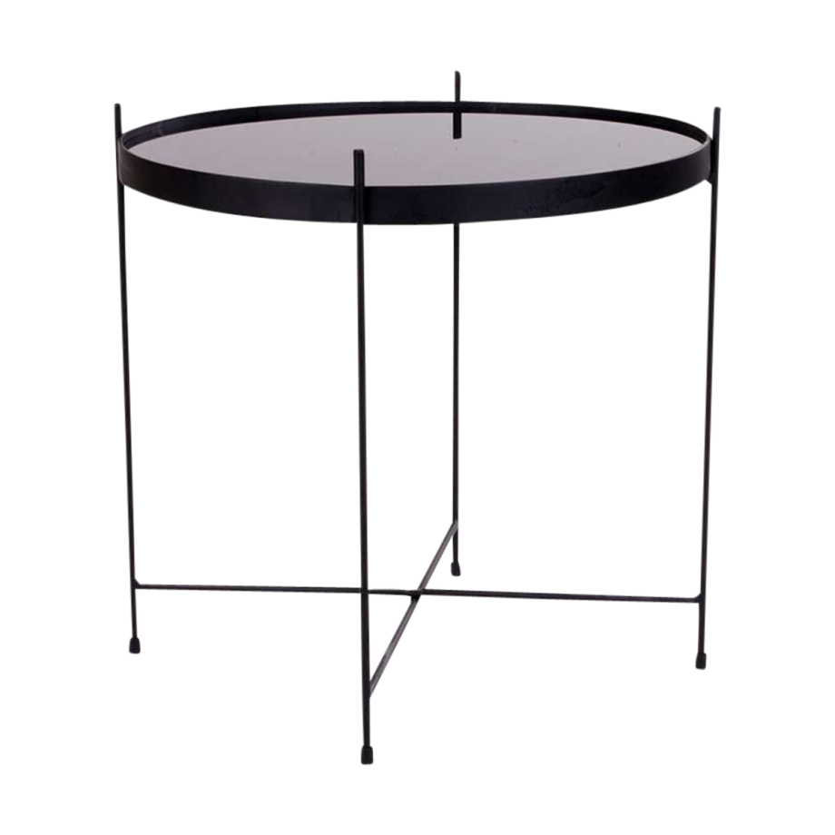 Liliana ronde bijzettafel zwart - Ø 48 cm afbeelding 1