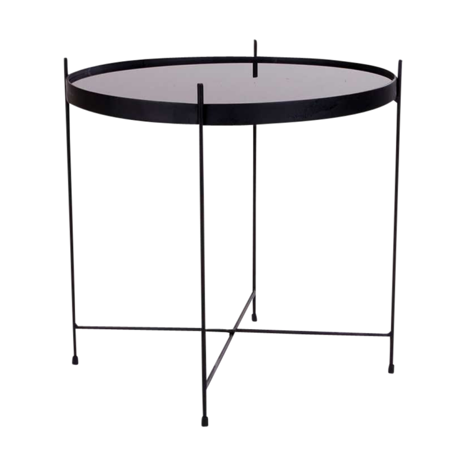 Liliana ronde bijzettafel zwart - Ø 48 cm Liliana ronde bijzettafel zwart - Ø 48 cm afbeelding 1