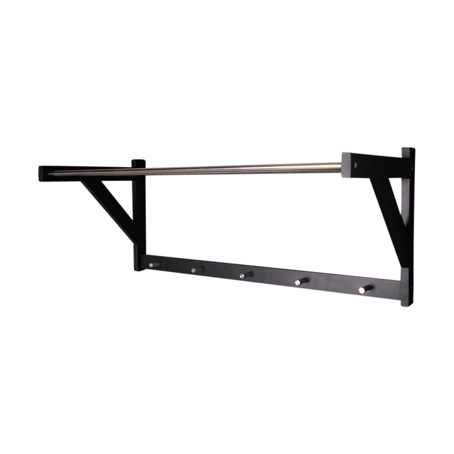 Norah houten wandkapstok zwart - 78 x 32 cm Norah houten wandkapstok zwart - 78 x 32 cm afbeelding 1